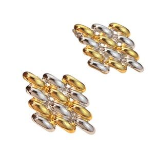 NWT Gina Carmen “Lacey” Gold and Silver Earrings